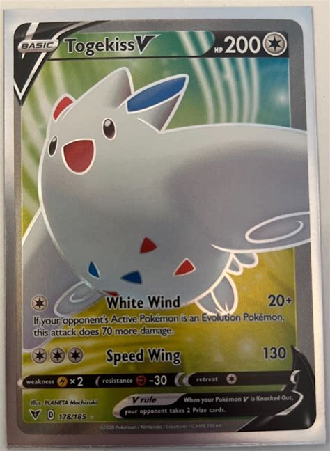 Pokémon TCG Togekiss V Vivid Voltage 178 185 Holo Full Art eBay