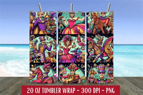 Carnival Comics Mardi Gras Oz Tumbler Graphic By Craft Fair