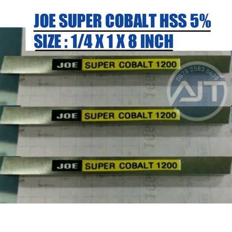 Jual PAHAT BUBUT 1 4 X 1 X 8 INCH JOE SUPER COBALT MATA PISAU BUBUT