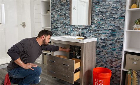 How To Install A Bathroom Vanity The Wall - Artcomcrea