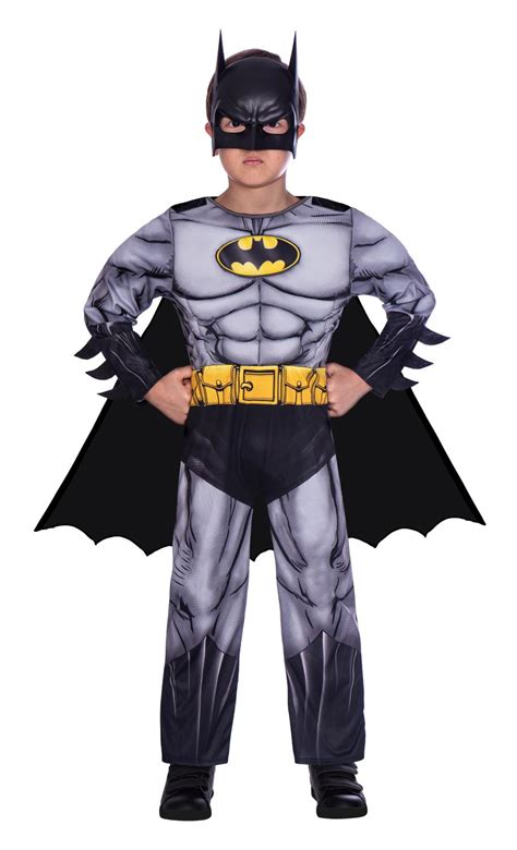 Kids Classic Batman Costume Grey