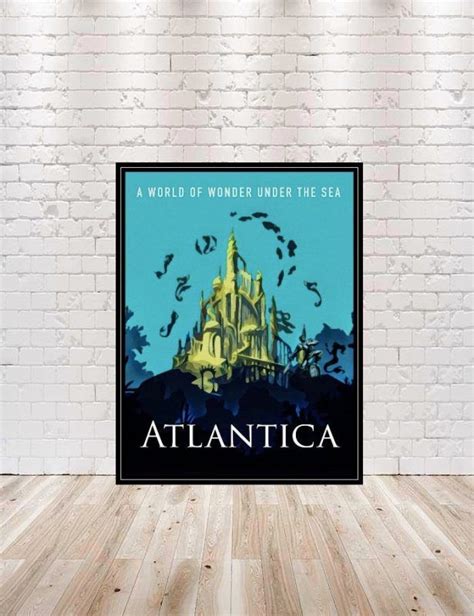 Atlantis Atlantica Disney World Vintage Disney Movie – Poster | Canvas Wall Art Print - John Sneaker