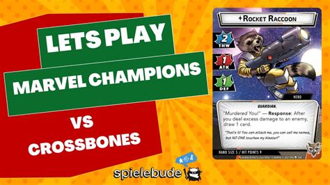 Rocket Raccon Vs Crossbones Marvel Champions Lets Play DEUTSCH YouTube