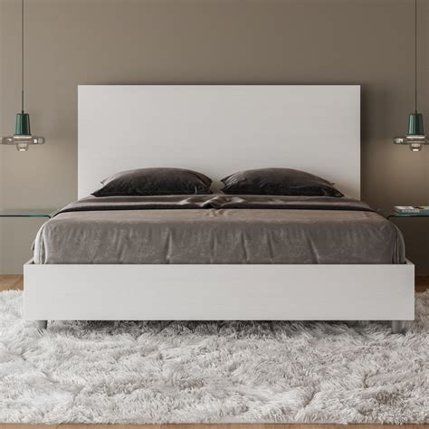 Letto Matrimoniale Contenitore X Bianco Frassino New Egos Ityhome