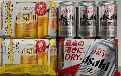 【未使用】アサヒ スーパードライ350ml12本 賞味期限2024年3月 クリアアサヒ350ml 12本 賞味期限2024年4月 計24本の