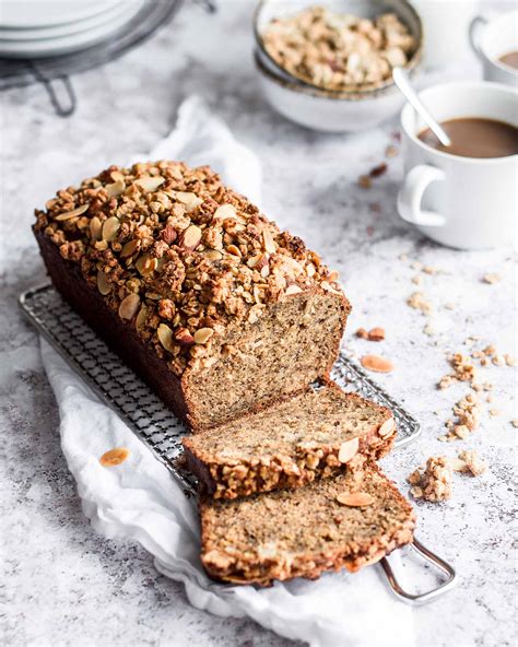 Banana Bread With Honey Almond Granola Bite It Quick