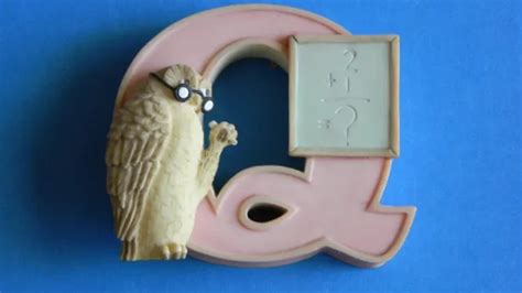 Disney Michel Classic Winnie The Pooh Owl Alphabet Nursery Letter Q