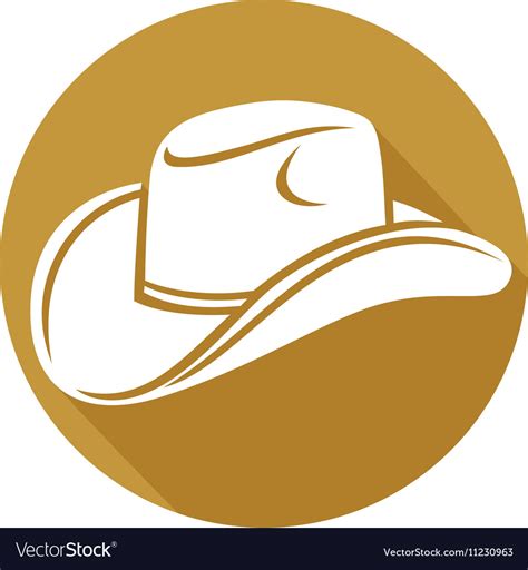 Cowboy hat icon Royalty Free Vector Image - VectorStock