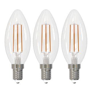 3 X LED Filament Leuchtmittel Kerzen 4 5W 40W E14 Klar 470lm Warmwe