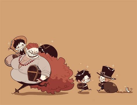 Monkey D Luffy Portgas D Ace Sabo And Curly Dadan One Piece