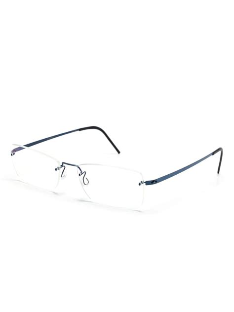 Lindberg Rimless rectangle-frame Glasses - Farfetch