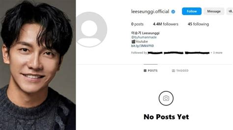 Why Did Lee Seung Gi Delete All His Instagram Posts Actor S Agency