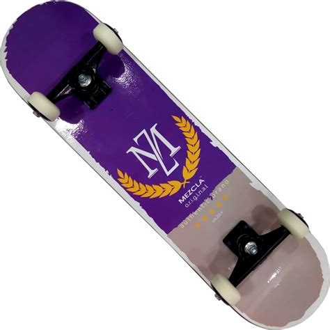 Skate Montado Completo Profissional Mezcla Stick Black Sheep Fcr Roxo