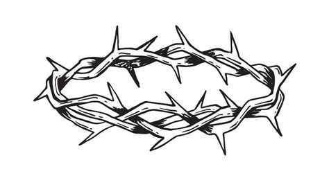 Crown of Thorns Hand Drawn Illustration