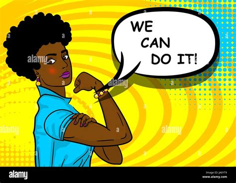 We Can Do It Woman Cartoon