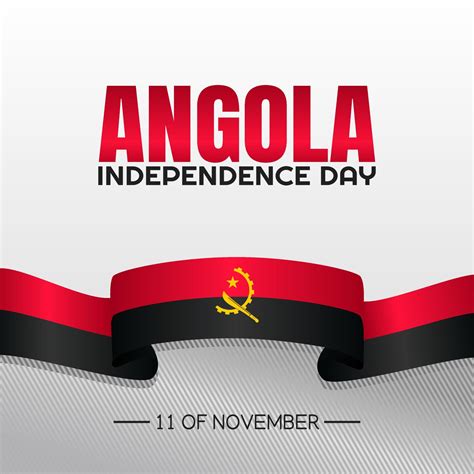 Angola Independence Day Vector Illustration Vector Art At Vecteezy