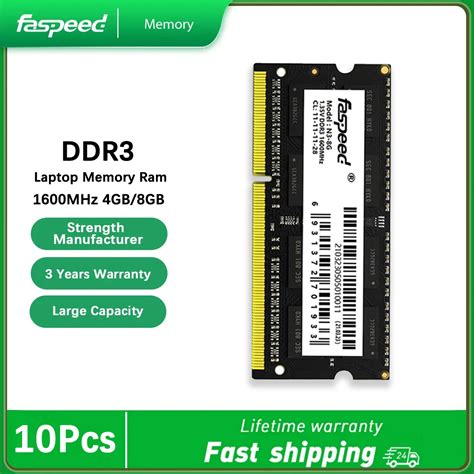 10Pcs Memoria Ram DDR3 8GB 1600MHz Dual Channel Memory Ram DDR 3 4GB 8