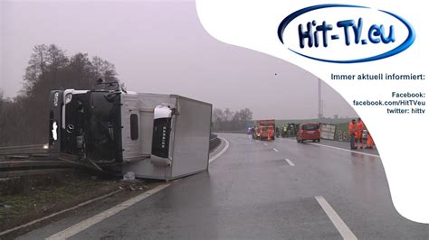 Doppel LKW Unfall auf der A 72 sorgt für Behinderungen 30 04 2013