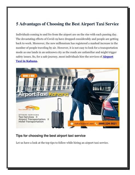 Ppt Advantages Of Choosing The Best Airport Taxi Service Powerpoint