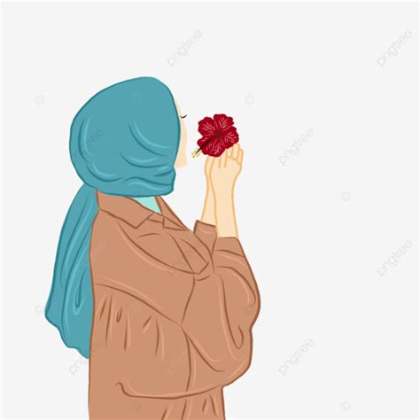 A Hijab Girl Illustration Hijab Girl Muslimah Illustration Girl In