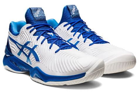 Asics Court Ff Novak White Tuna Blue Tennis Zone Tenisov Obchod