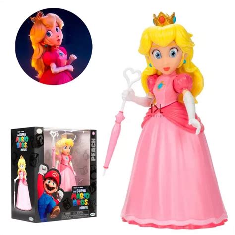 Figura Princesa Peach Super Mario Bros Movie Jakks Env O Gratis