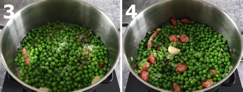 Portuguese Peas with Poached Eggs and Chouriço Recipe Food From Portugal