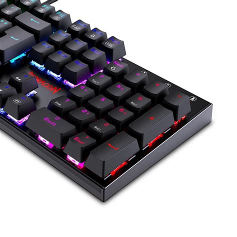 Redragon 105-Key K565-RGB Mechanical Keyboard RGB Backlight German Layout Aluminum Base Red ...