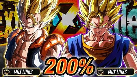 LR EZA POWER PHY GOGETA AND INT VEGITO MAX LINKS 200 LEADER SKILL