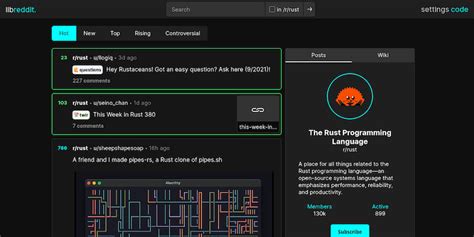 Libreddit Rust Lib Rs Rust