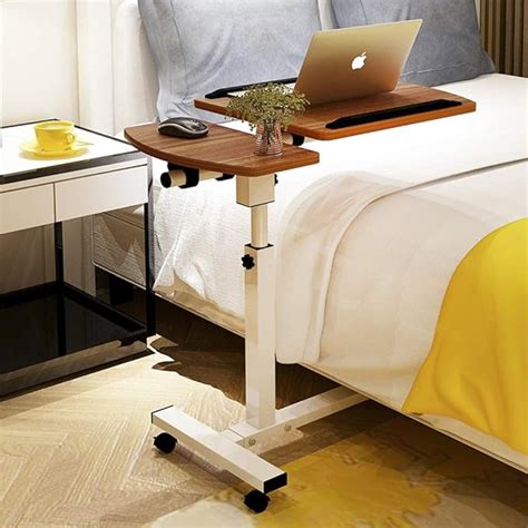 Amazon Height Adjustable Overbed Table Tilting Bedside Desk