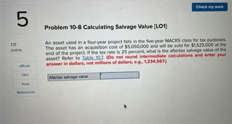 Solved Lo Points Ebook Hint Print References Check My Chegg