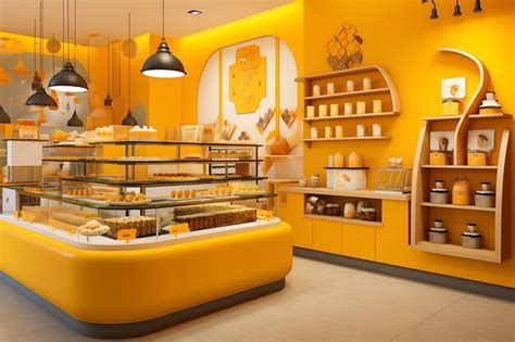 Premium Photo | Bakery shop design concept