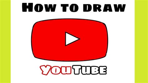 How To Draw A YouTube Logo YouTube Logo Design Step By Step Drawing