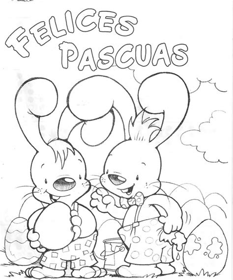 Pinta Y Colorea Pascua Easter Iii Dibujos De Colorear