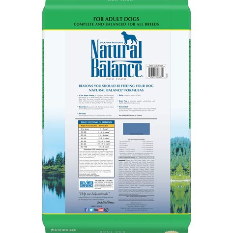 Natural Balance Vegetarian Dry Dog Food, Brown Rice, Oat Groats, Barley ...