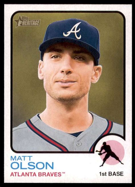 Amazon 2022 Topps Heritage High Number 590 Matt Olson Atlanta