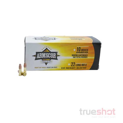 Armscor 22 Long Rifle 36 Grain Hvhp Copper