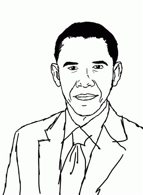 Obama Coloring Pages Coloring Home