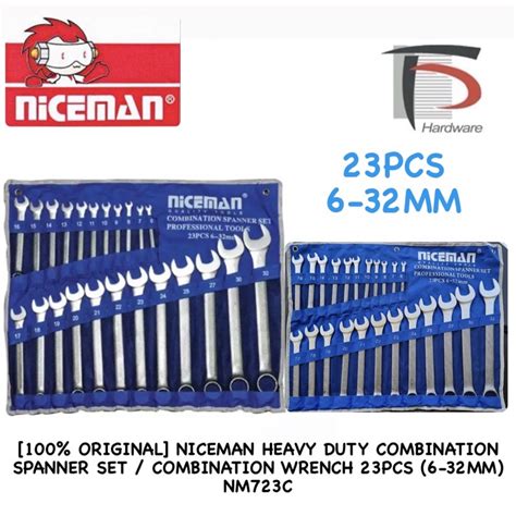 Original Niceman Heavy Duty Combination Spanner Set