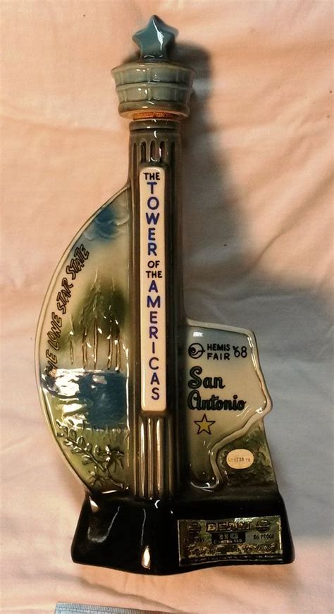 Vintage Jim Beam Whiskey Decanter 1968 Hemis Fair The Tower Of Americas San Antonio Collector