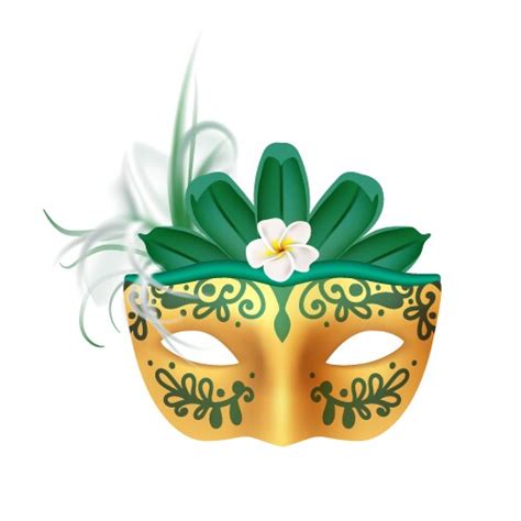 Realistic Carnival Mask Royalty Free Vector Image