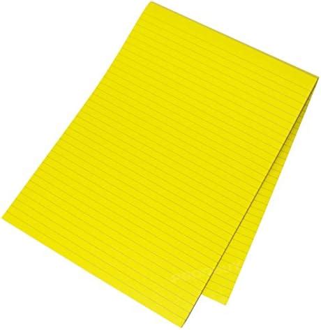 Pack Of Visual Memory Aid A Bright Yellow Page Paper Notepad