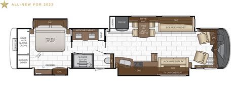 London Aire Floor Plan Options Newmar