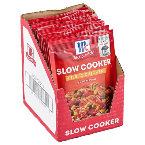 Mccormick Slow Cooker Fiesta Chicken Seasoning Mix 15 Oz