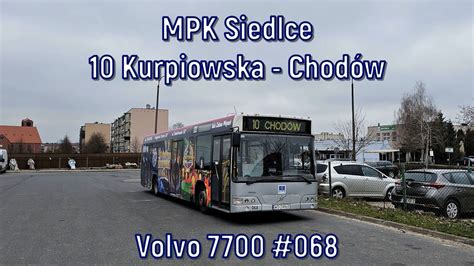 MPK Siedlce Linia 10 Volvo 7700 068 YouTube