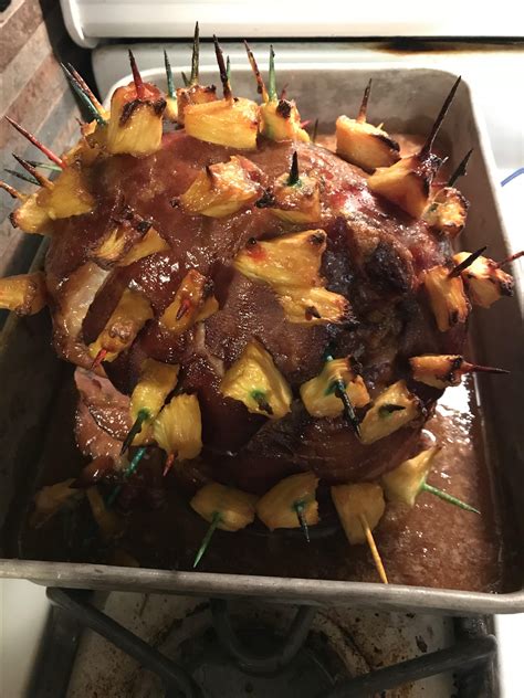 Brown Sugar And Pineapple Glazed Ham Recipe Allrecipes