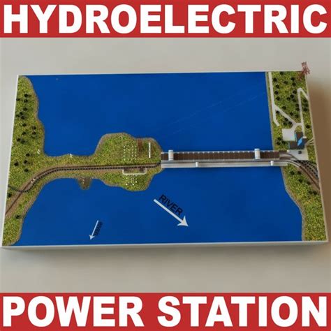 hydroelectric power station v2 3d model