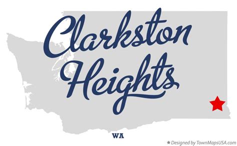 Map of Clarkston Heights, WA, Washington