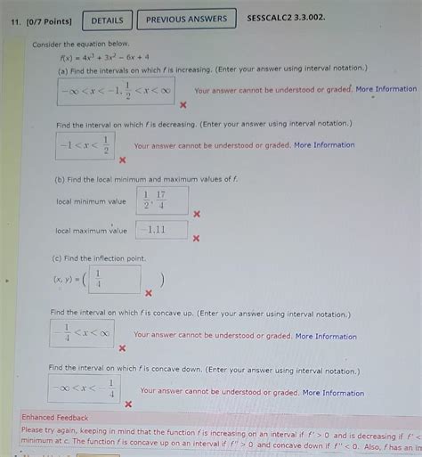 Solved 07 Points Sesscalc2 33002 Consider The Equation